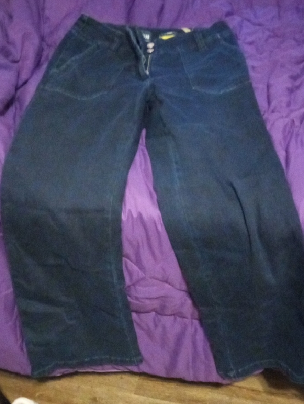 Anthropologie High-Rise Women's Jeans in Dark Blue